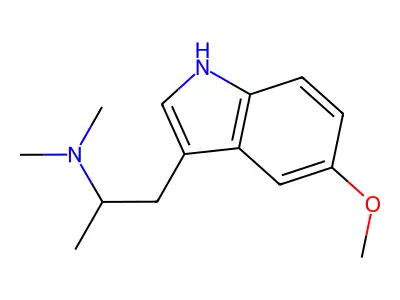 1-(5-Methoxy-1H-indol-3-yl)-N,N-dimethylpropan-2-amine structure