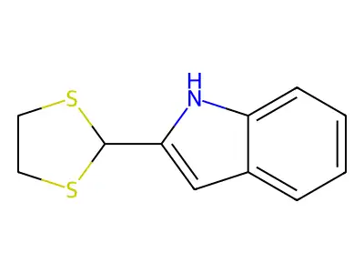 Indole, 2-(1,3-dithiolan-2-yl)- structure