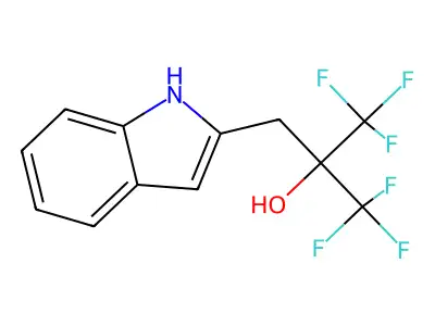2-Indoleethanol, alpha,alpha-bis(trifluoromethyl)- structure