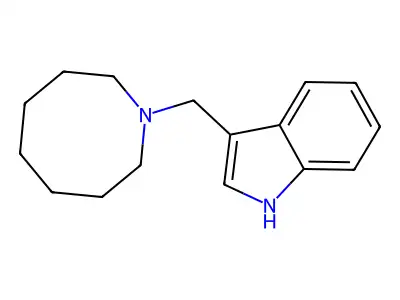 Indole, 3-(hexahydro-1(2H)-azocinylmethyl)- structure