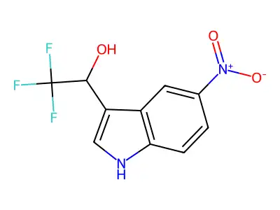 3-Indolemethanol, 5-nitro-alpha-(trifluoromethyl)- structure