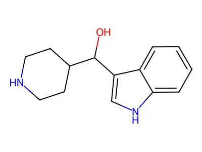 3-Indolemethanol, alpha-(4-piperidyl)- structure