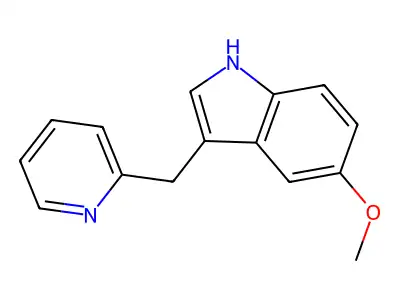 Indole, 5-methoxy-3-(2-pyridylmethyl)- structure