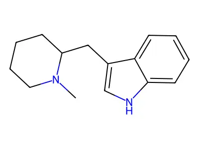 Indole, 3-(1-methyl-2-piperidylmethyl)- structure