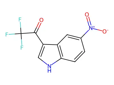 Indole, 5-nitro-3-(trifluoroacetyl)- structure