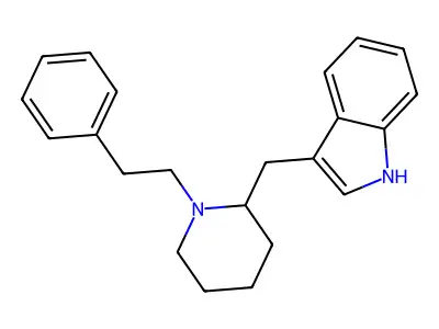 Indole, 3-(1-phenethyl-2-piperidylmethyl)- structure
