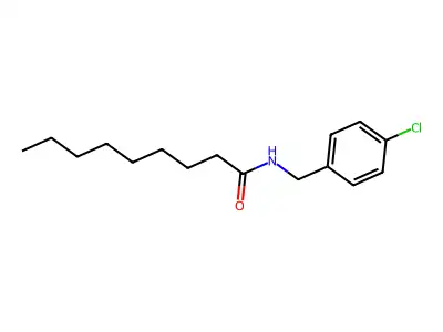 Nonanamide, N-(p-chlorobenzyl)- structure