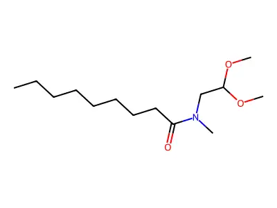 Nonanamide, N-(2,2-dimethoxyethyl)-N-methyl- structure