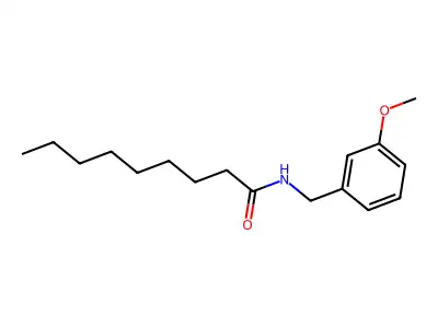 Nonanamide, N-(m-methoxybenzyl)- structure