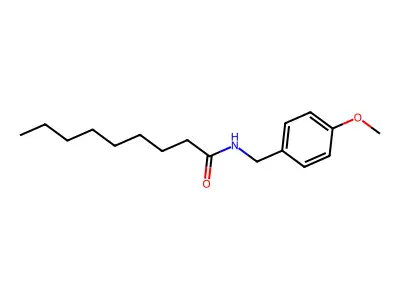 Nonanamide, N-(p-methoxybenzyl)- structure