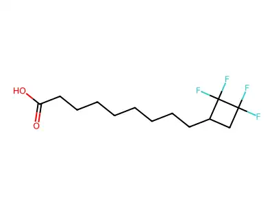 Nonanoic acid, 9-(2,2,3,3-tetrafluorocyclobutyl)- structure