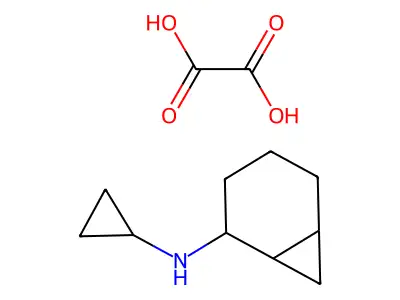 Norcarane-2-amine, N-cyclopropyl-, oxalate structure