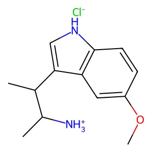 3-(5-Methoxy-1H-indol-3-yl)butan-2-amine--hydrogen chloride (1/1) structure