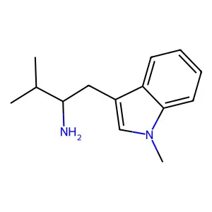 Indole, 3-(2-amino-3-methylbutyl)-1-methyl- structure