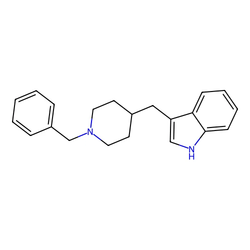 Indole, 3-(1-benzyl-4-piperidylmethyl)- structure
