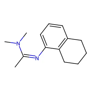 Formamidine, N'-(5,6,7,8-tetrahydronaphth-1-YL)-N,N,1-trimethyl- structure