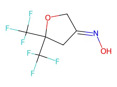 3(2H)-Furanone, dihydro-5,5-bis(trifluoromethyl)-, oxime structure