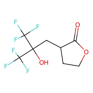 2(3H)-Furanone, dihydro-3-(2-hydroxy-3,3,3-trifluoro-2-trifluoromethylpropyl)- structure