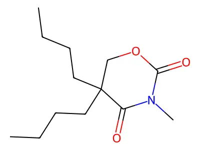 2H-1,3-Oxazine-2,4(3H)-dione, dihydro-5,5-dibutyl-3-methyl- structure