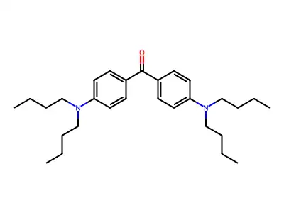 Methanone, bis[4-(dibutylamino)phenyl]- structure
