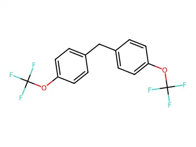 1-(Trifluoromethoxy)-4-[4-(trifluoromethoxy)benzyl]benzene structure