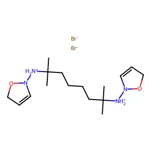 2,7-Octanediamine, N,N'-bis(2-oxazolin-2-yl)-2,7-dimethyl-, dihydrobromide structure