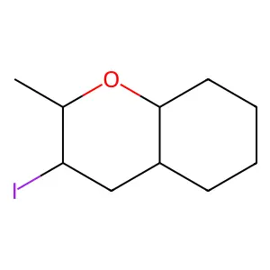 2H-1-Benzopyran, octahydro-3-iodo-2-methyl-, (2alpha,3beta,4aalpha,8abeta)- structure