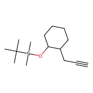 Silane, (1,1-dimethylethyl)dimethyl((2-(2-propynyl)cyclohexyl)oxy)-, trans- structure