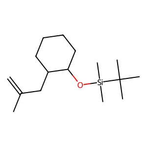 Silane, (1,1-dimethylethyl)dimethyl((2-(2-methyl-2-propenyl)cyclohexyl)oxy)-, trans- structure
