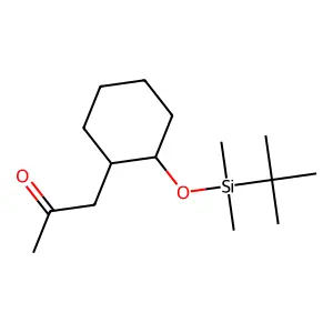 2-Propanone, 1-(2-(((1,1-dimethylethyl)dimethylsilyl)oxy)cyclohexyl)-, trans- structure