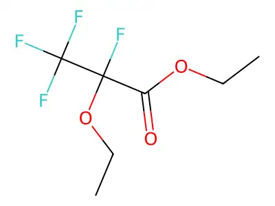 Ethyl 2-ethoxy-2,3,3,3-tetrafluoropropanoate structure