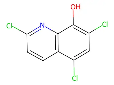 2,5,7-Trichloroquinolin-8-ol structure