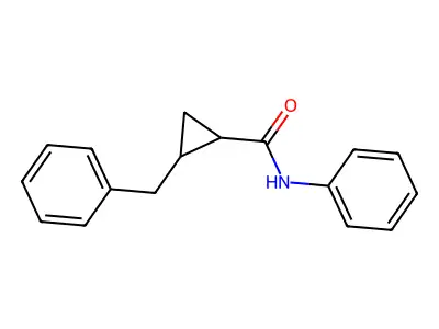 2-benzyl-N-phenylcyclopropanecarboxamide structure