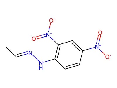 Acetaldehyde, 2,4-dinitrophenylhydrazone structure