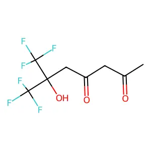 2,4-Heptanedione, 6-hydroxy-7,7,7-trifluoro-6-trifluoromethyl- structure