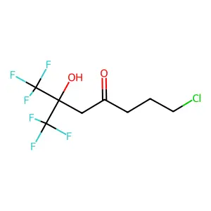4-Heptanone, 7-chloro-2-hydroxy-1,1,1-trifluoro-2-trifluoromethyl- structure