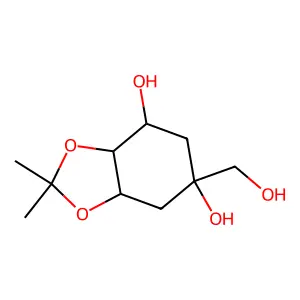 6-(hydroxymethyl)-2,2-dimethyl-4,5,7,7a-tetrahydro-3aH-1,3-benzodioxole-4,6-diol structure