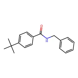 4-(1,1-Dimethylethyl)-N-(phenylmethyl)benzamide structure