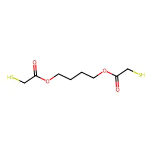 Acetic acid, 2-mercapto-, 1,1'-(1,4-butanediyl) ester structure