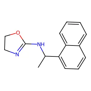 N-(1-(Naphthalen-1-yl)ethyl)-4,5-dihydro-1,3-oxazol-2-amine structure