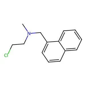 1-Naphthalenemethylamine, N-(2-chloroethyl)-N-methyl- structure