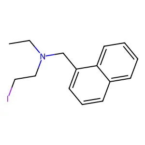 1-Naphthalenemethylamine, N-(2-iodoethyl)-N-ethyl- structure
