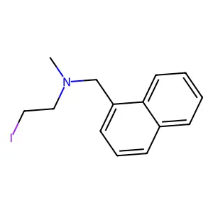 1-Naphthalenemethylamine, N-(2-iodoethyl)-N-methyl- structure