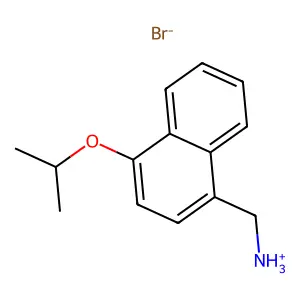 1-Naphthalenemethylamine, 4-isopropoxy-, hydrobromide structure