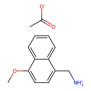 1-Naphthalenemethylamine, 4-methoxy-, acetate structure