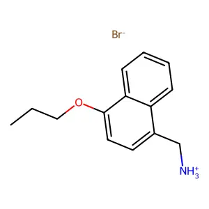 1-Naphthalenemethylamine, 4-propoxy-, hydrobromide structure