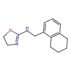 1-Naphthalenemethylamine, 5,6,7,8-tetrahydro-N-(2-oxazolin-2-yl)- structure