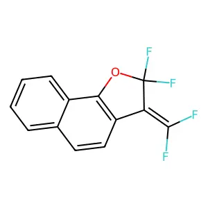 Naphtho(1,2-b)furan, 2,3-dihydro-2,2-difluoro-3-difluoromethylene- structure
