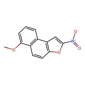 6-Methoxy-2-nitronaphtho(2,1-b)furan structure