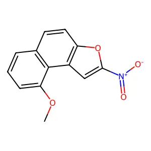 9-Methoxy-2-nitronaphtho(2,1-b)furan structure